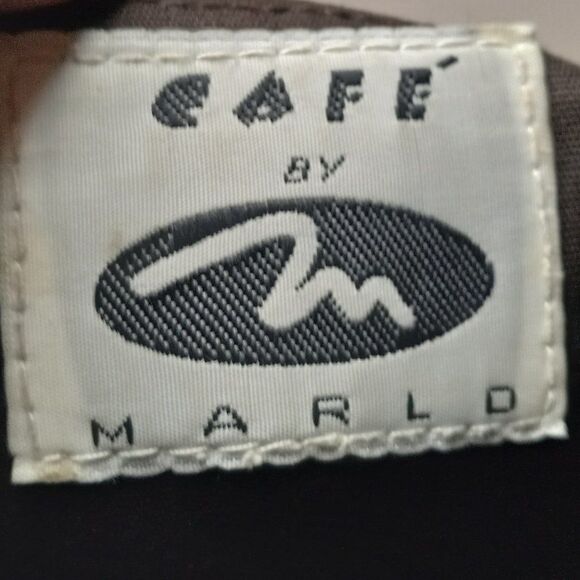 Vintage Cafe by Marlo Embossed Black Crossbody bag Cottagecore Granny Chic - Picture 5 of 14